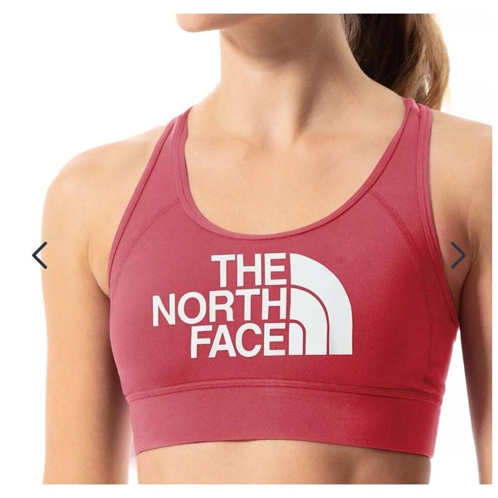 The North Face Women’s Slate Rose Flash Dry Sports Bra Size XL Activewear Gym